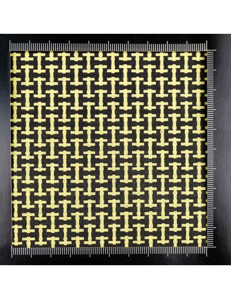 Rohož ze skelných vláken - vzor aramid - uhlík. - CF 702 š. 100cm